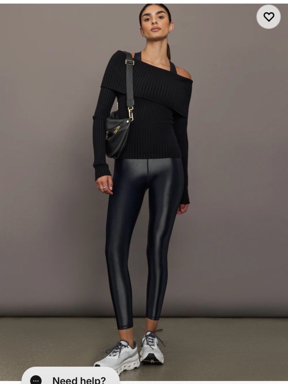 Carbon38 NWT Takara Shine Black Faux-Leather Leggings